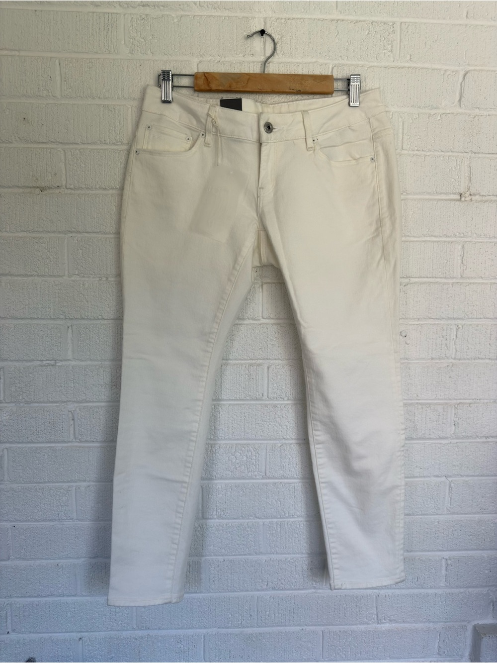 G-Star Women's Cream Skinny Jeans - Off-White Stretch Denim